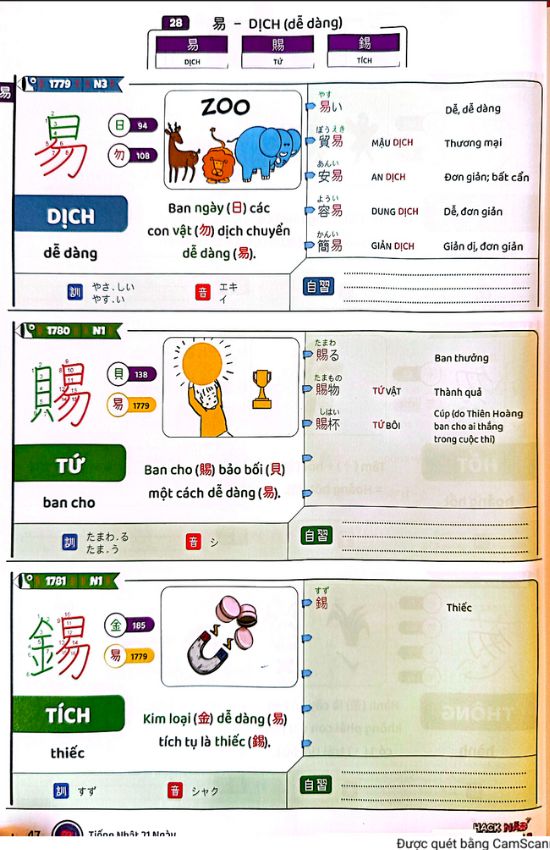 Hack não Kanji 2500 Tập 3 bao gồm hình ảnh (3)