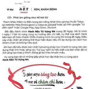 Cuốn sách “Hack não từ vựng N4” của Toàn Kanji