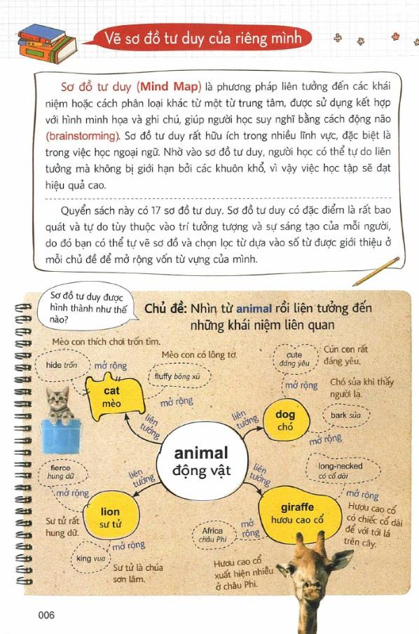 Mind Map Vocabulary – Học từ vựng tiếng Anh bằng sơ đồ tư duy