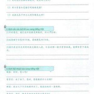 Nội dung Sách Luyện dịch song ngữ Việt Trung Tập 1